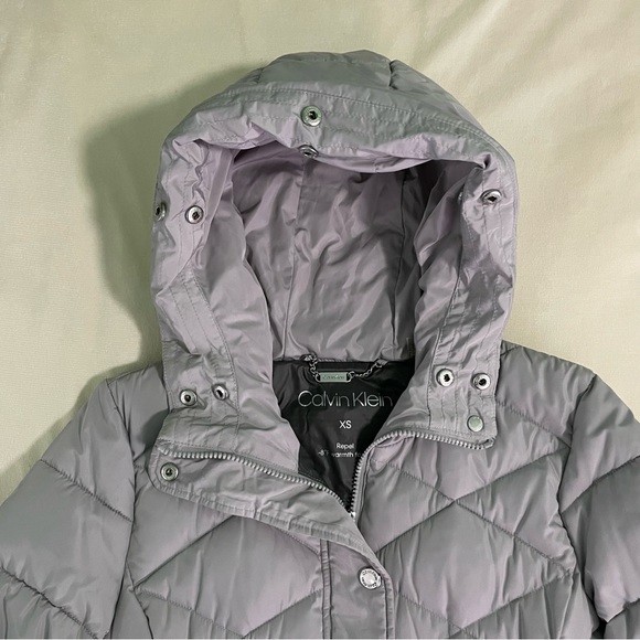 Calvin Klein Repel -8 Warmth Factor Snow Gray Coat Size Extra Small - Picture 2 of 6